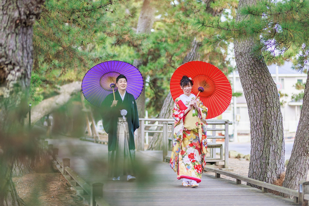 静岡フォトウエディングのフィーノスタイルで撮影した画像集2022年7月17日更新の三保の松原の画像9