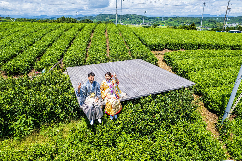 静岡フォトウエディングのフィーノスタイルで撮影した大地の茶の間の画像13