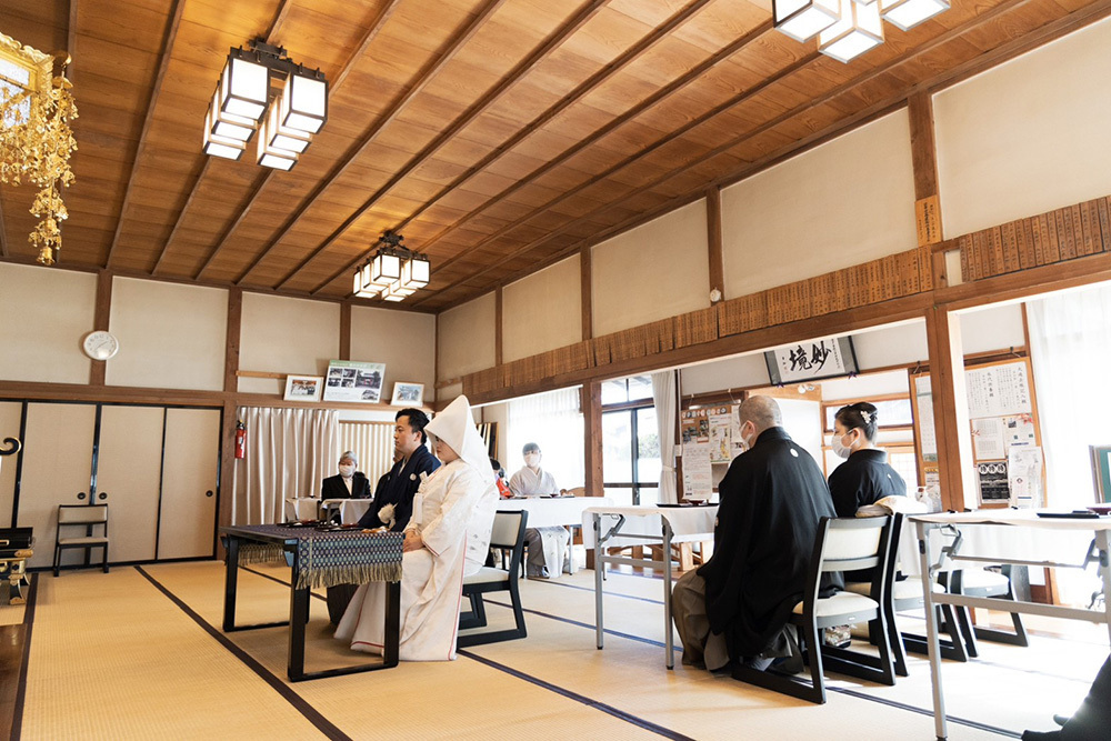 静岡フォトウエディングのフィーノスタイルで撮影した画像集2023年2月14日更新の寺院5
