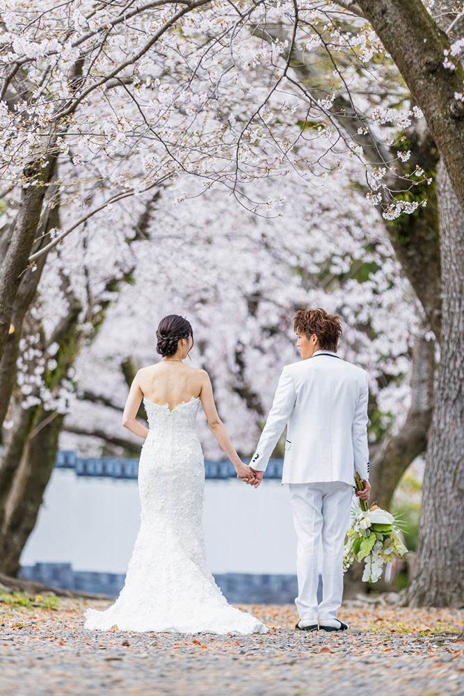 静岡フォトウエディングのフィーノスタイルで撮影した画像集2023年2月14日更新の桜フォト4