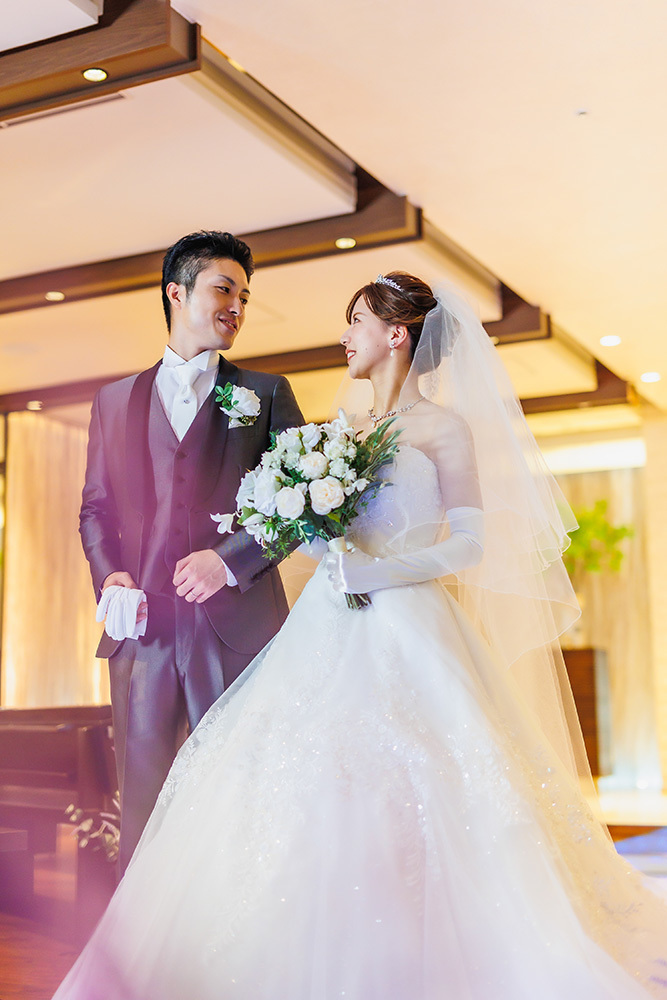 静岡フォトウエディングのフィーノスタイルで撮影した結婚式場の新郎新婦