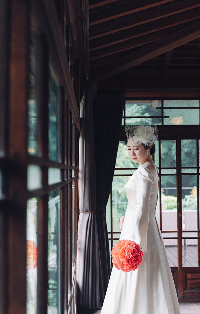 静岡フォトウエディングのフィーノスタイルで撮影した山梨エリアの迎賓館えびす屋の新郎新婦