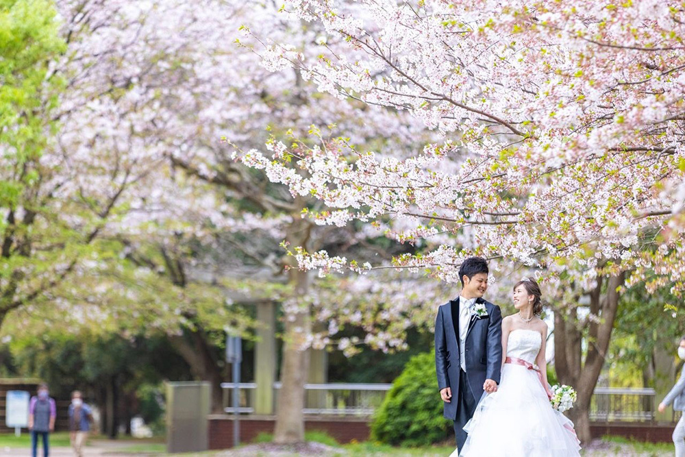 静岡フォトウエディングの画像・広見公園３
