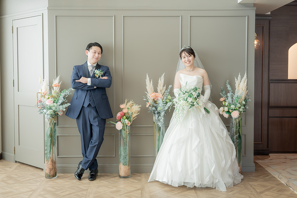静岡フォトウエディングのフィーノスタイルで撮影したフィーノ富士店スタジオの新郎新婦の記念写真撮影