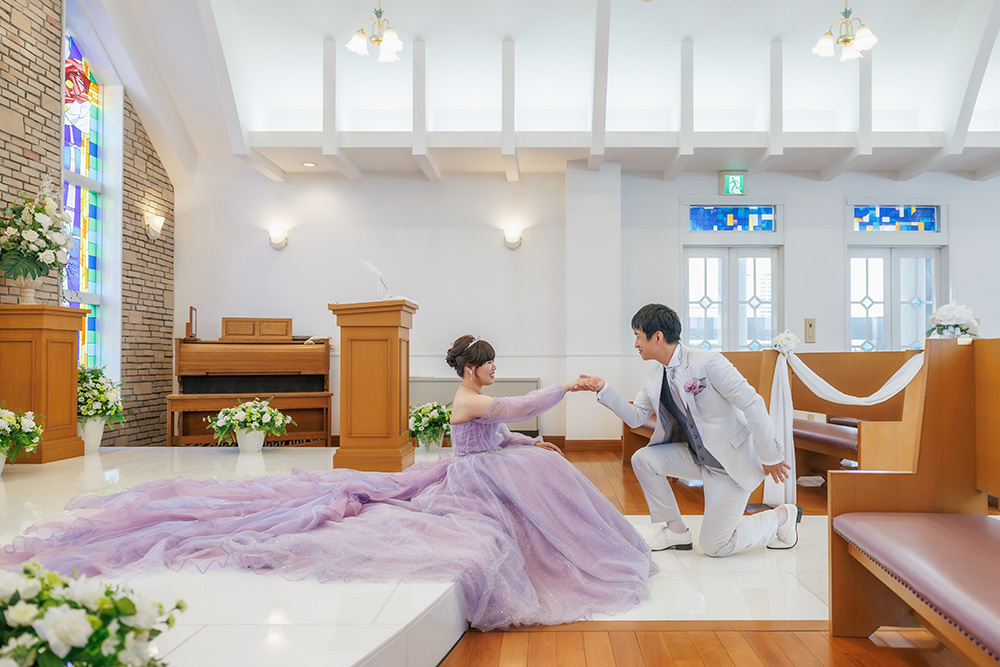 静岡フォトウエディングのフィーノスタイルで撮影したホテルグランド富士の新郎新婦