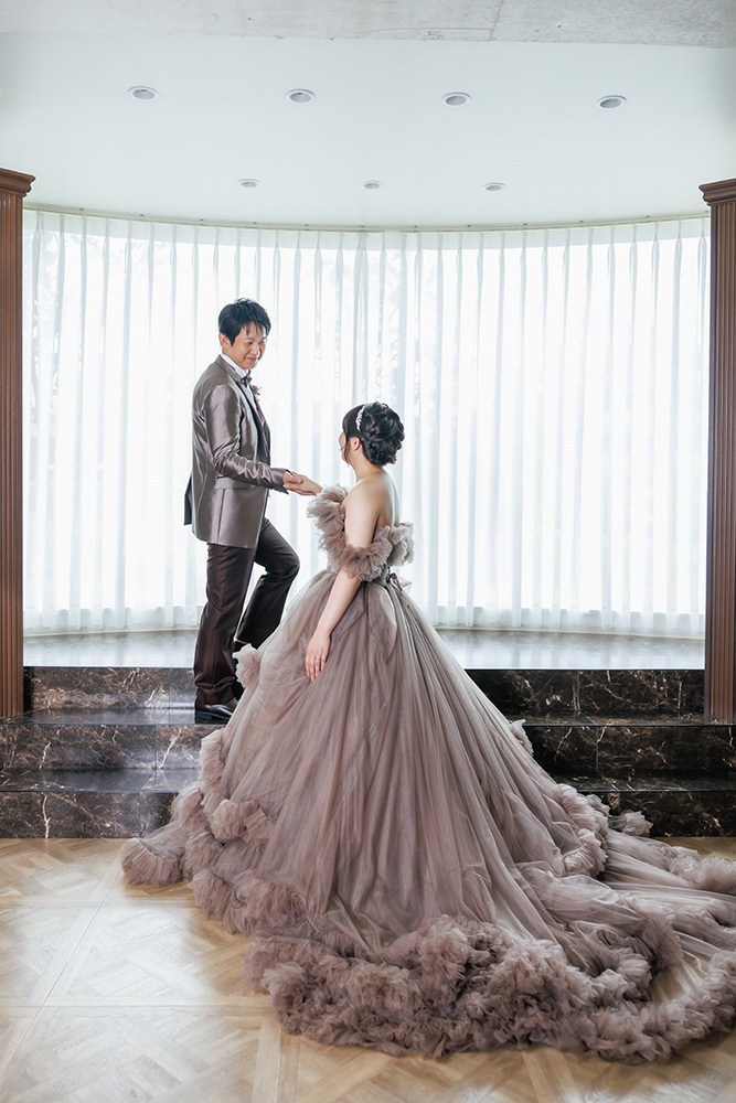 静岡フォトウエディングのフィーノスタイルで撮影したフィーノ富士店スタジオの新郎新婦の記念写真撮影