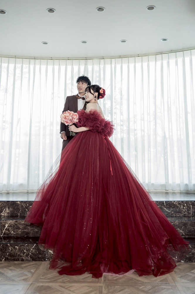 静岡フォトウエディングのフィーノスタイルで撮影したフィーノ富士店スタジオの新郎新婦の記念写真撮影