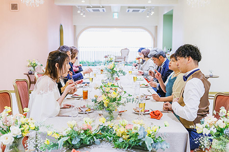 静岡フォトウエディングのフィーノスタイルのフィーノ記念日の会食プラン