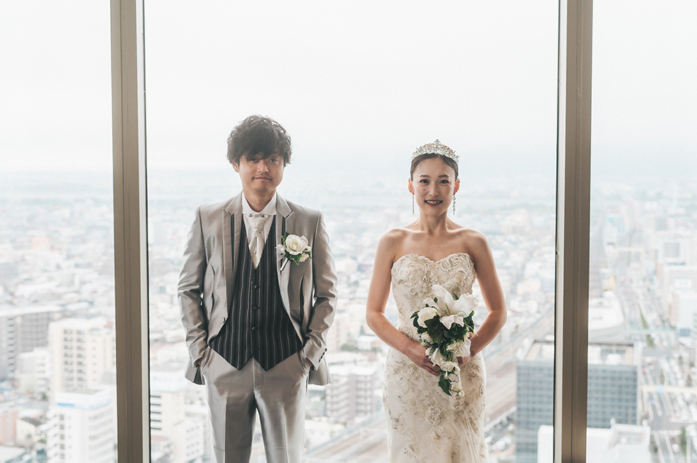 静岡フォトウエディングのフィーノスタイルで撮影した結婚式場の新郎新婦