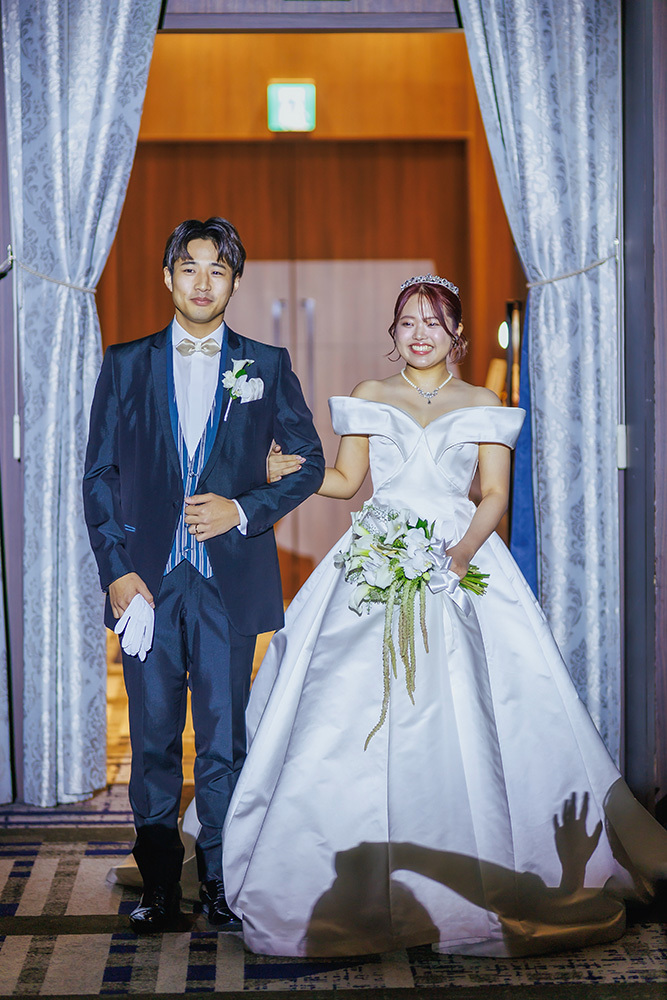 静岡フォトウエディングのフィーノスタイルで撮影したパーティー・会食のウエディングフォトの結婚パーティー記念写真撮影