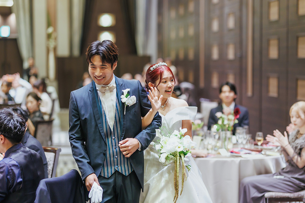 静岡フォトウエディングのフィーノスタイルで撮影したパーティー・会食のウエディングフォトの結婚パーティー記念写真撮影