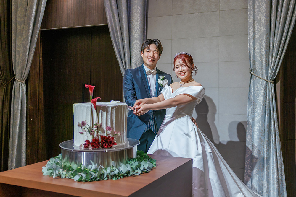 静岡フォトウエディングのフィーノスタイルで撮影したパーティー・会食のウエディングフォトの結婚パーティー記念写真撮影