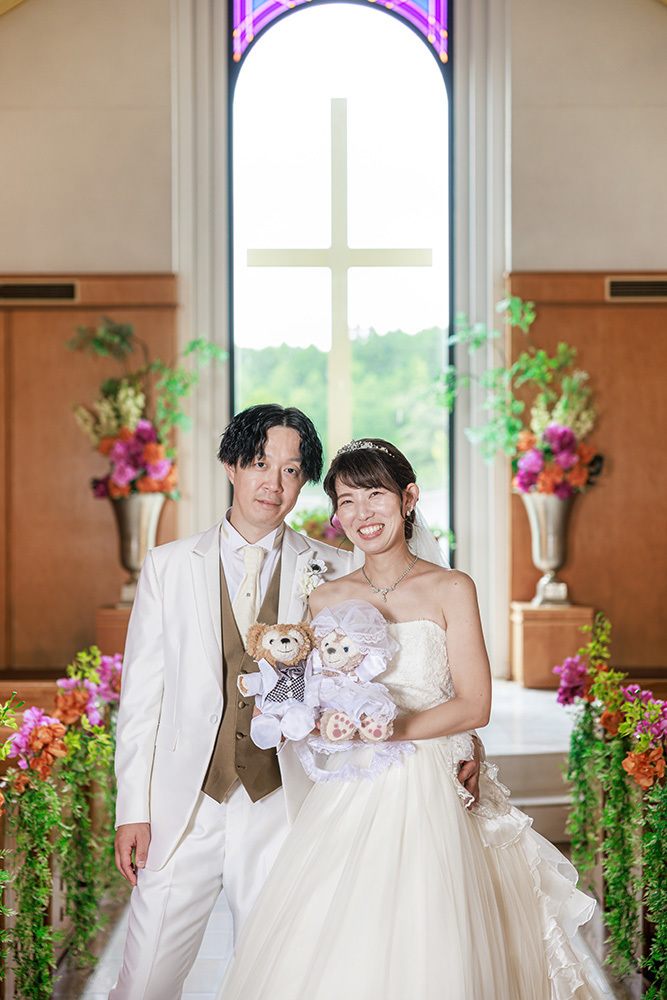 静岡フォトウエディングのフィーノスタイルで撮影した、つま恋の新郎新婦