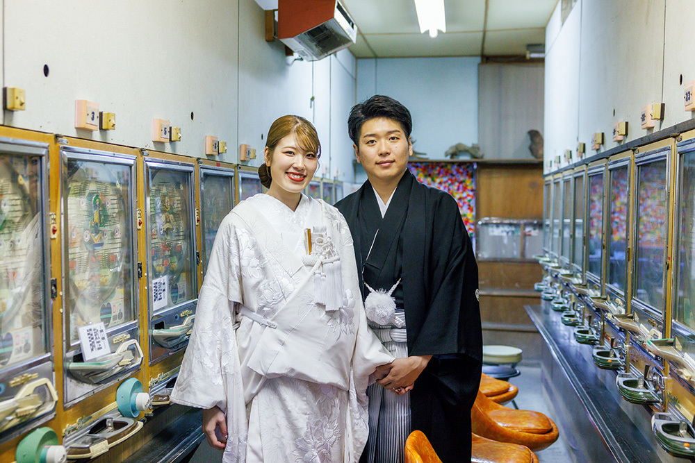 静岡フォトウエディングのフィーノスタイルで撮影した川根･寸又峡の新郎新婦の結婚の記念写真