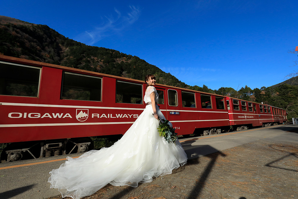 静岡フォトウエディングの画像・大井川鐵道３