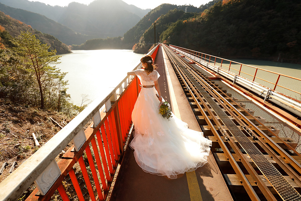 静岡フォトウエディングの画像・大井川鐵道４