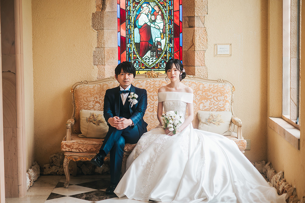 静岡フォトウエディングのフィーノスタイルで撮影したミッシェルガーデンコートの新郎新婦