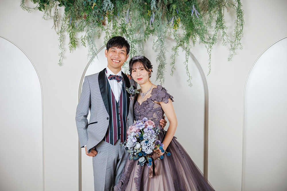 静岡フォトウエディングのフィーノスタイルで撮影したフィーノ富士店スタジオの新郎新婦の記念写真撮影